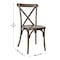 Flash Furniture HERCULES Commercial Dark Brown Indoor/Outdoor Wood Look Resin Cross Back Chair, 2PK 2-L-9-M2-DKBRN-GG - alternate 8